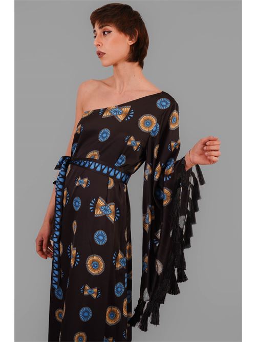 Abito in raso fantasia twins fantasy | T4583PRINT